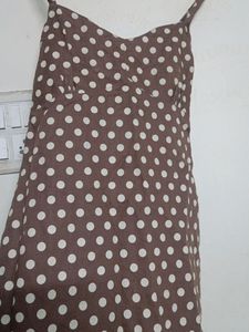 Aesthetic Polka Dot A-line Dress