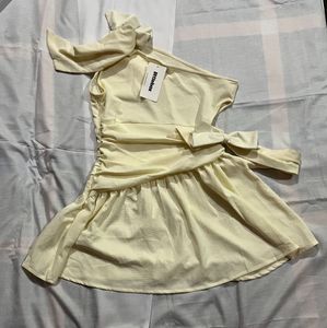 littlebox Chic One-Shoulder Ruched Mini Dress