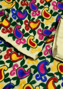 Vibrant Embroidered Kurta Fabric
