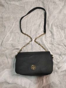 Tory Burch Black Leather Crossbody Bag