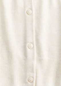 Cream Button-Up Cardigan