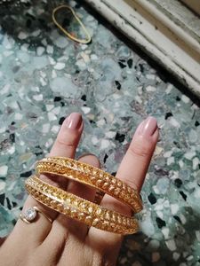 Elegant Gold-Tone Bangles