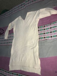 Cream Top &amp; Black Pants Set