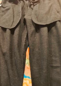 Winter Black Track Pants
