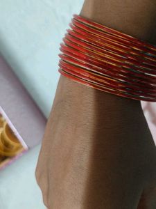 Set of orange Bangles