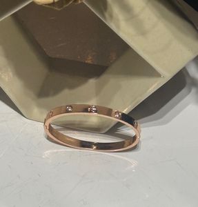 Rose Gold Bangle with Stones