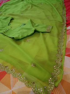 cut border green 💚 saare 🤩
