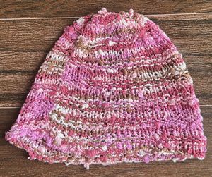 Pink Cozy Textured Beanie