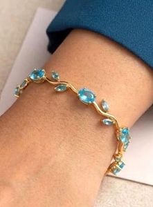 Anti tarnish tulip bracelet