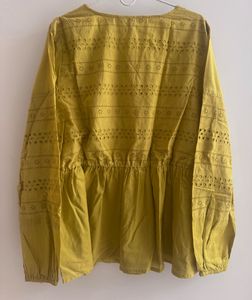 Vero Moda - Schiffli Embroidered Peplum Top