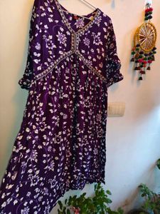 Alia- Cut Floral Print Kurta