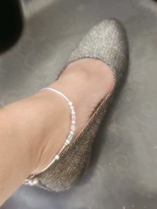 Sparkly Black Ballet Flats belly