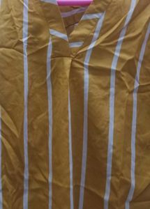 Striped Yellow Tunic for women