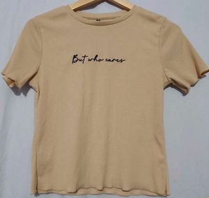 Casual "But Who Cares" Graphic Tee