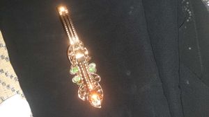 Sparkling Flower hair back pin