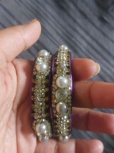 Rajasthani Sparkling Pearl Bangles