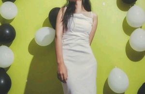 Elegant White Slip Dress