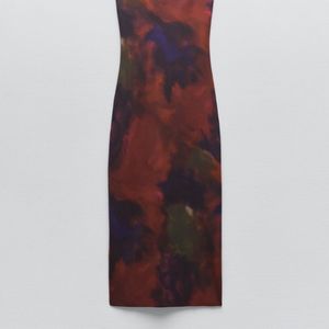 Zara New Limited Editon Tie&amp;dye MIDI Dress