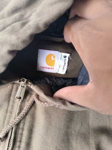 Carhartt Brown Hooded Work Jacket