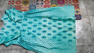 Yellow and green kurtis