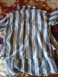 Striped Sheer Blouse