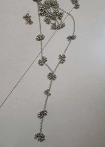 New Oxidized Silver Necklace,Earring, 2 bracelet