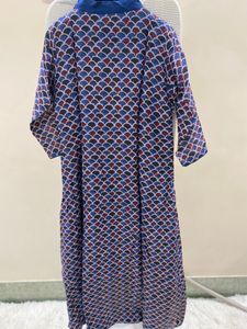 Blue Geometric Print Kurta