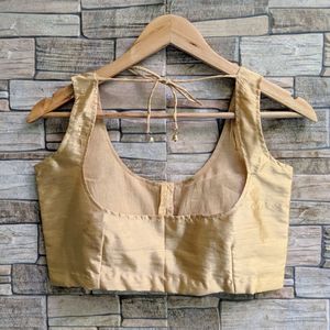 Elegant Gold Pearl Blouse fix price