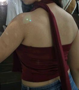 Stylish Maroon Tube Top