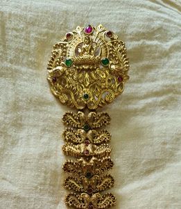 Exquisite Gold-Tone long jada billai