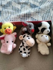 Set of Cute Animal Finger Puppets