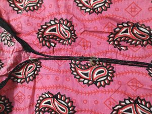 Pink Paisley Print Kurta