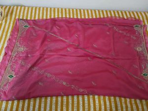Embroidered Silk Blend Saree