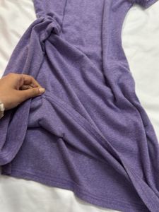 Purple T-Shirt Dress
