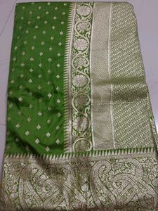 Green Banarasi Silk Saree