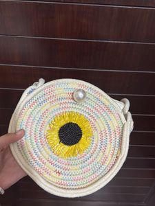 Sunflower Rope Crossbody Bag