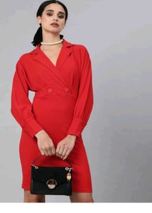 Red Blazer Dress