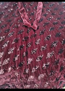 Girls Velvet Partywear Gown