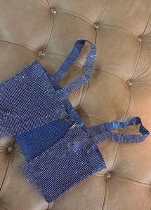 Sparkling Blue Rhinestone bralette