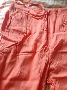 Coral Linen Palazzos