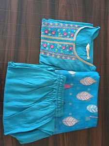 Elegant Teal Kurta Set with Dupatta