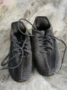 reflective Grey Adidas Yeezy Sneakers