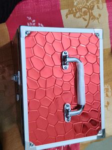 Red Textured Makeup Box