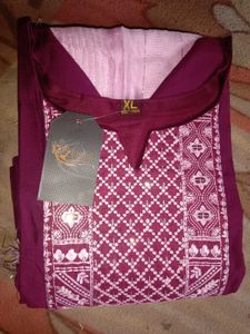 Kurta Pant Dupatta Set For Party Wear