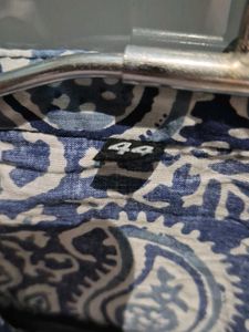 Blue Paisley Print Kurta
