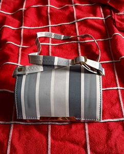 Striped Crossbody Bag