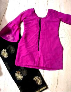 Elegant Pink Kurta Set with Dupatta