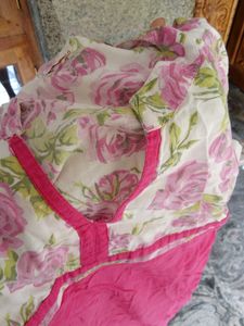Pink Cotton Kurtha