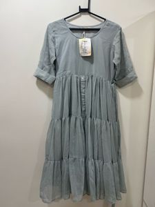 Nykaa Linen &amp; Chiffon Dress