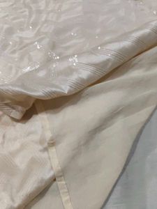 Cream Sequined Kurta